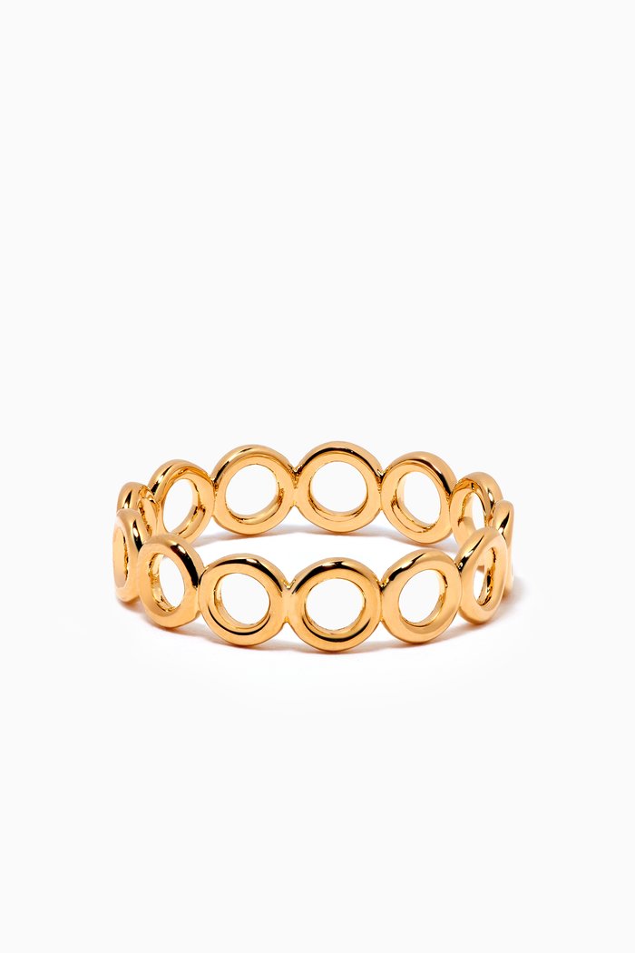 

Orbit Band Ring in 18kt Gold-plated Brass