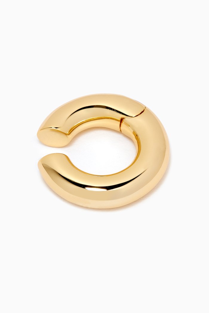 

Amalfi Single Ear Cuff in 18kt Gold-plated Brass, Silver