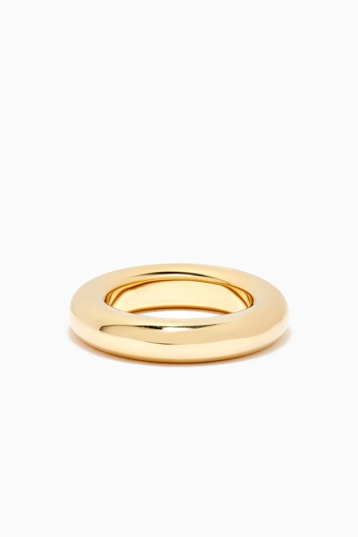 

Amalfi Tube Ring in 18kt Gold-plated Brass