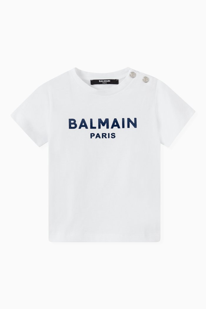 

Balmain Logo T-shirt in Jersey, White