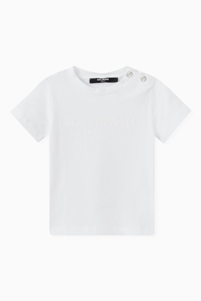 

Balmain Logo T-shirt in Jersey, White