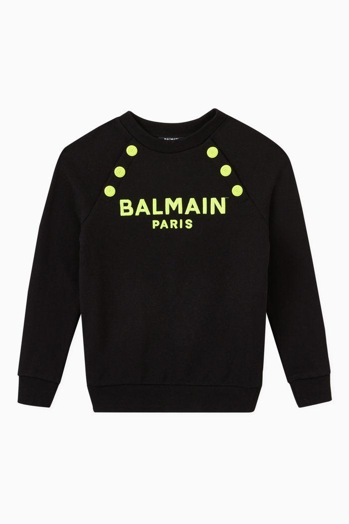 

Logo Sweatshirt in Fleece, Black