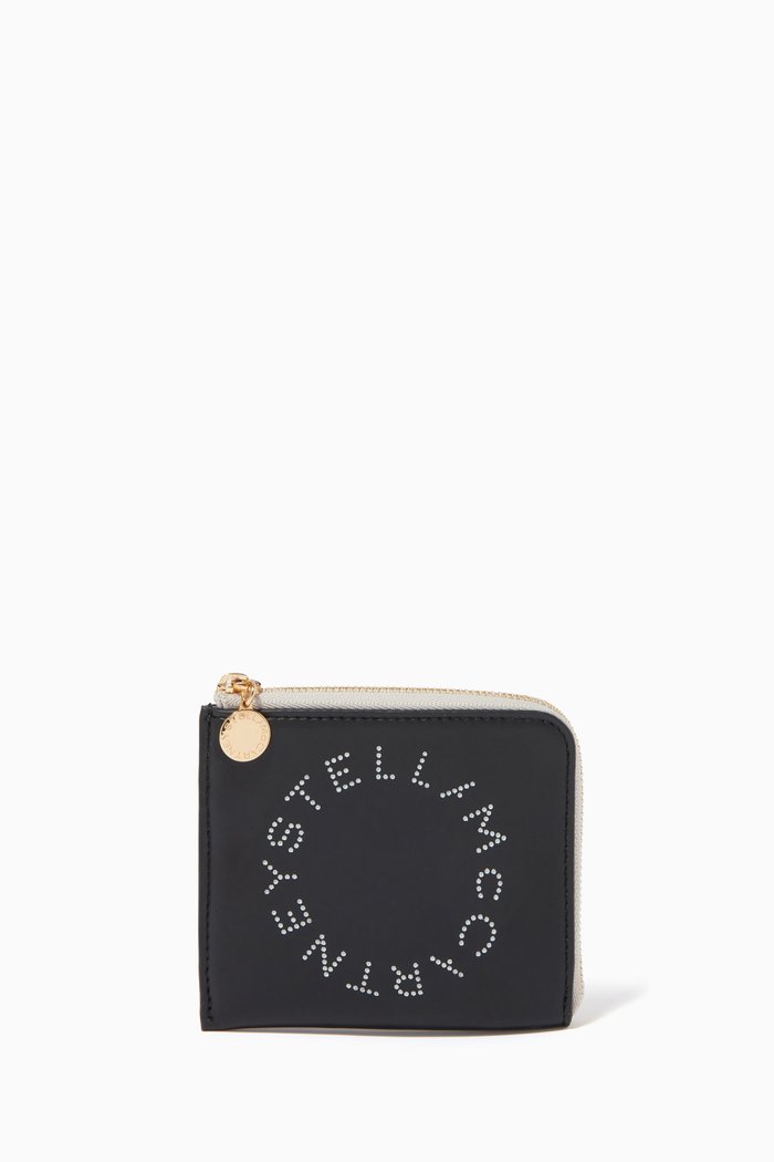 

Stella Logo Cardholder Pouch in Eco Alter Nappa, Black