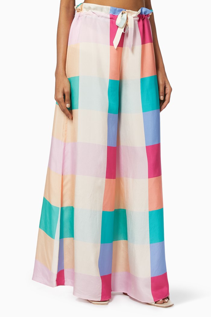 

Boxer Trousers in Colourblock Polyester, Multicolour