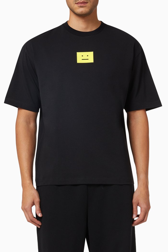 

Exford Evil Face T-shirt in Organic Cotton Jersey, Black