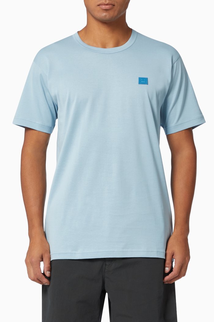 

Nash Face T-shirt in Organic Cotton Jersey, Blue