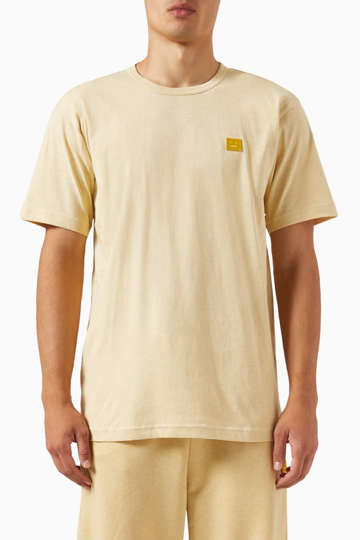 

Nash Face T-shirt in Organic Cotton Jersey, Yellow