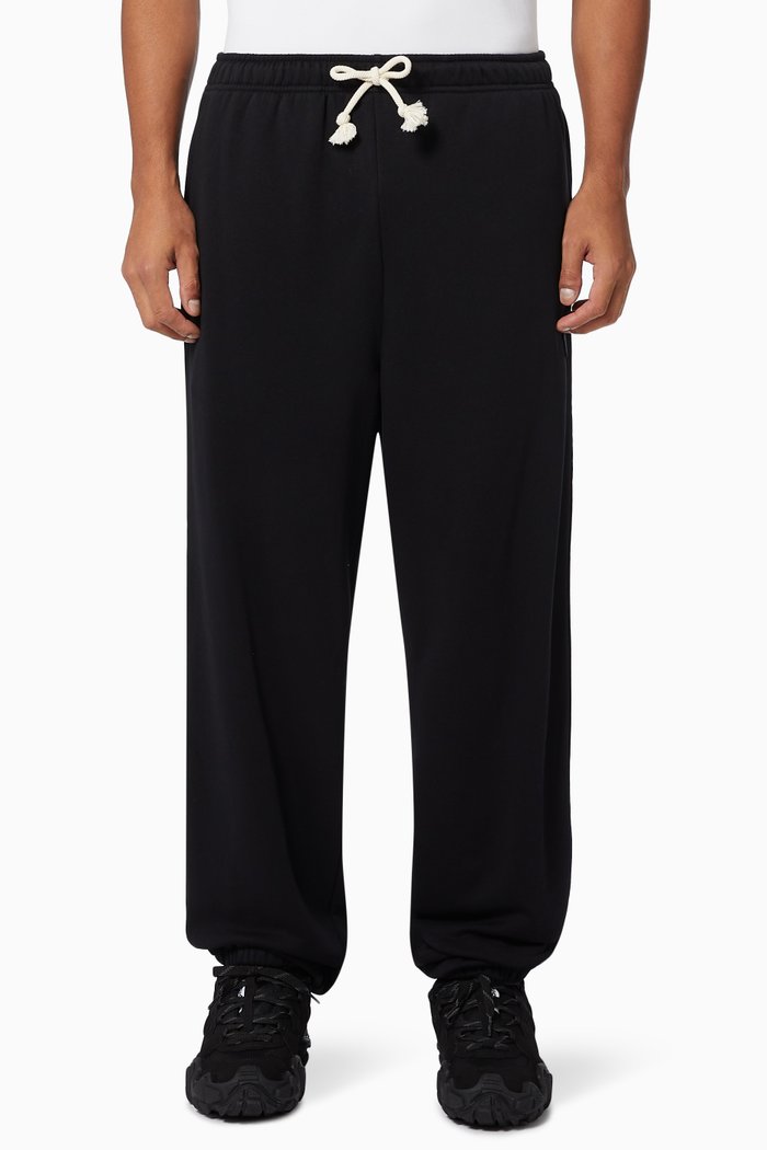 

Frack Face Sweatpants in Organic Cotton Fleece, Black
