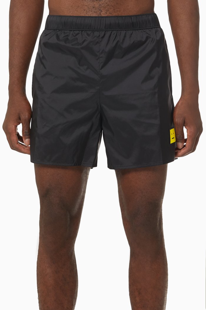 

Face Swim Trunks in Nylon, Black