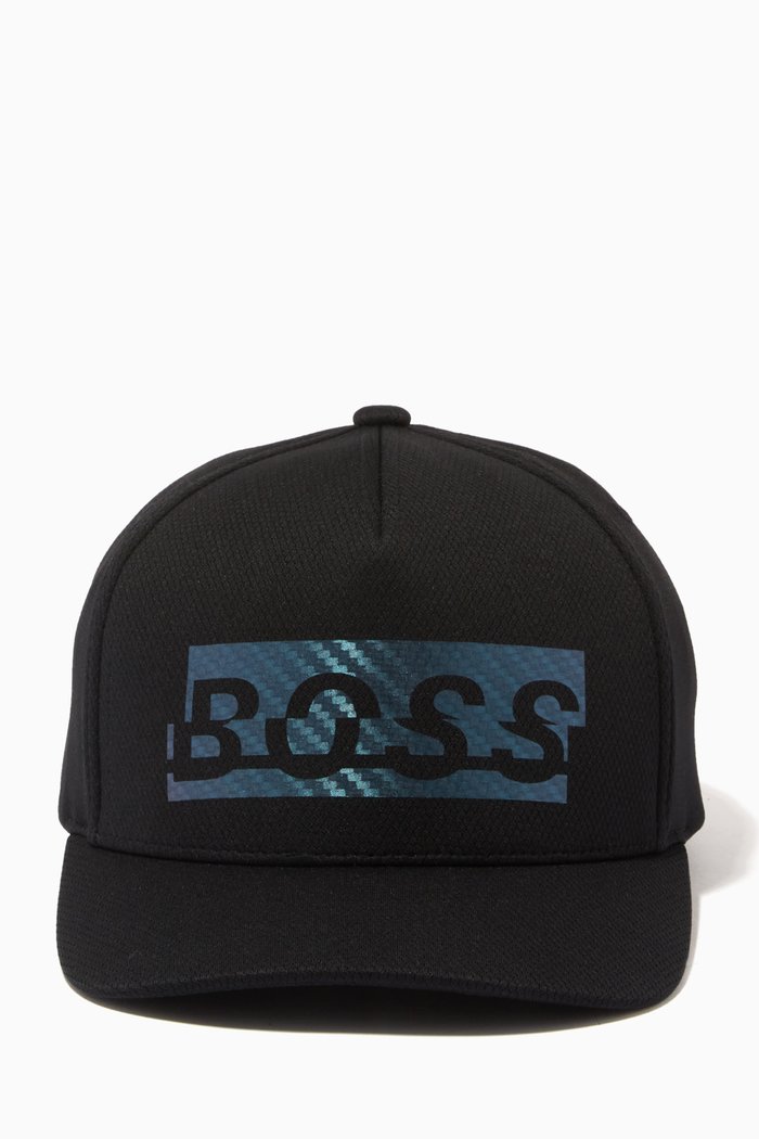 

Cap-Tover Cap in Honeycomb-structured Jersey, Black