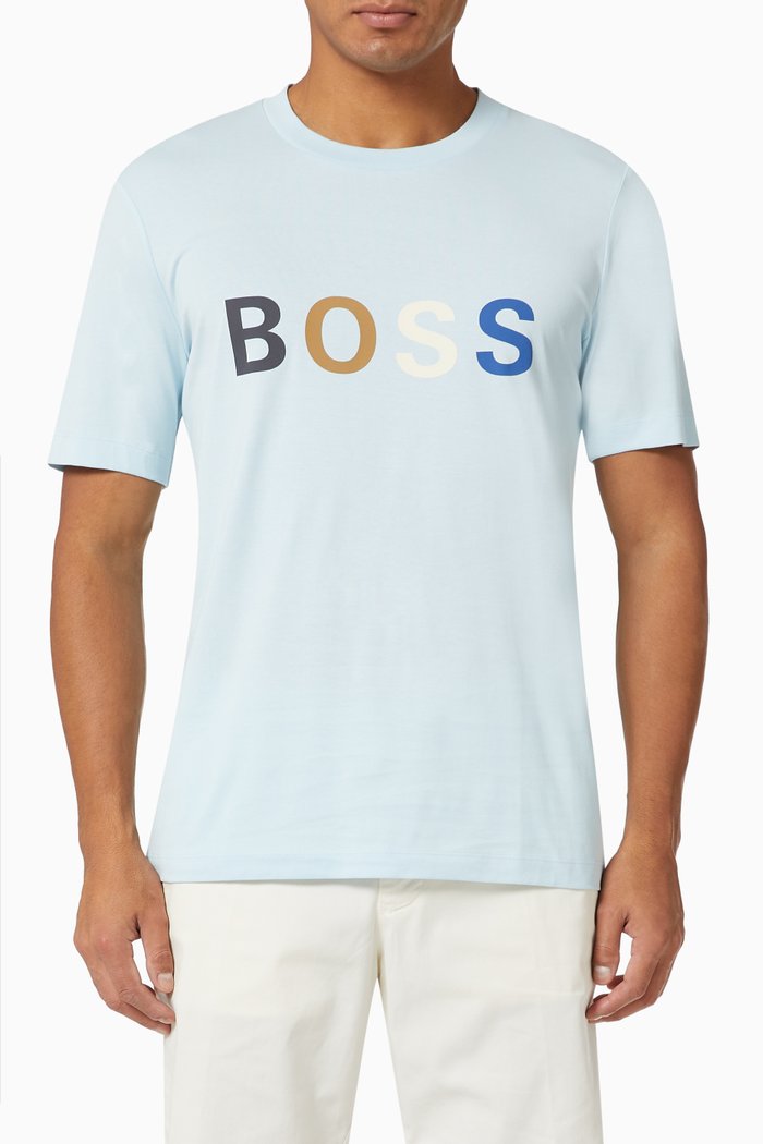 

Tiburt 241 T-shirt in Cotton Jersey, Blue