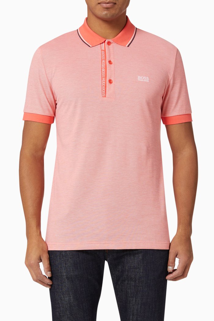

Paule 4 Polo Shirt in Pima Cotton Piqué, Red