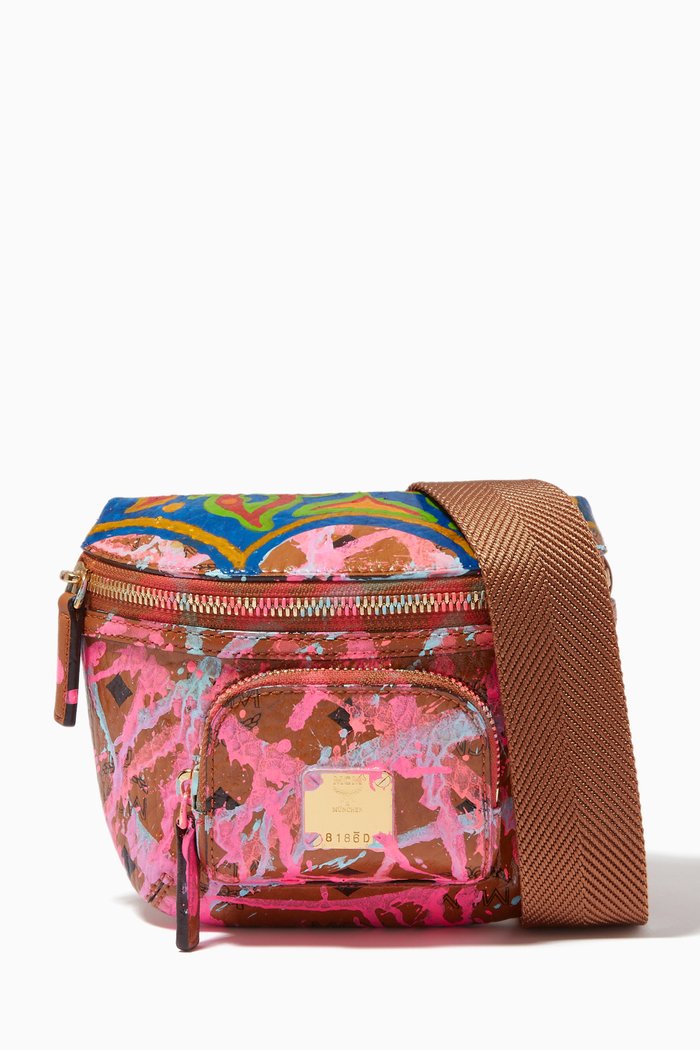 

x Hanan Kamal X-Mini Klassik Crossbody in Visetos, Brown
