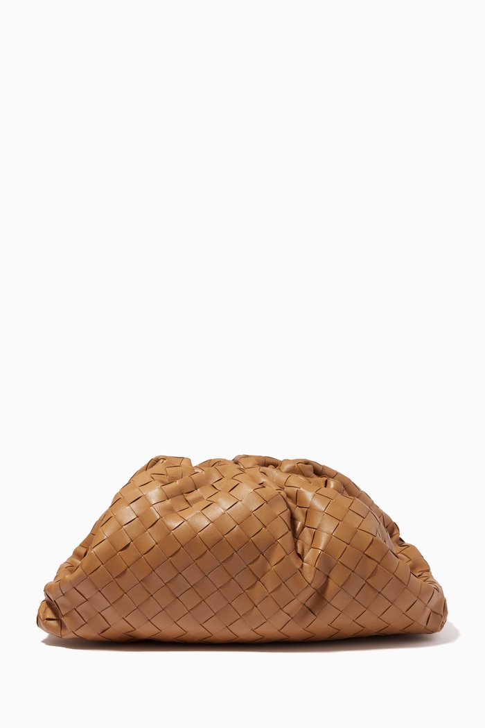 

The Pouch in Intrecciato Nappa, White