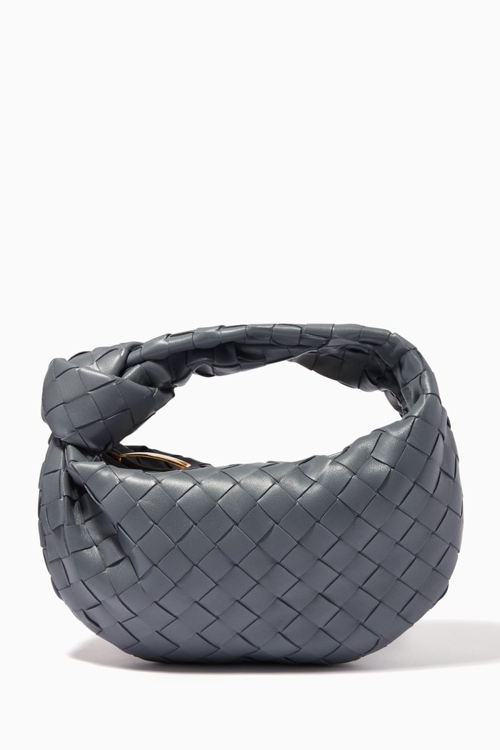 

The Mini Jodie Bag in Intrecciato Nappa, Grey