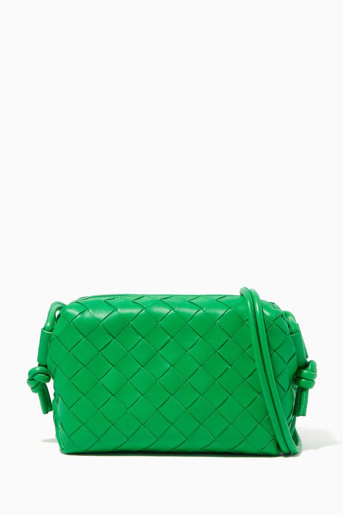 

Mini Bag in Intrecciato Nappa, Green