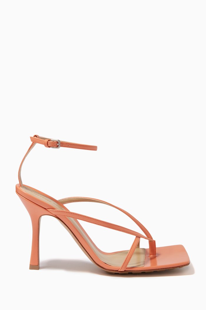 

Stretch Sandals in Nappa, Red