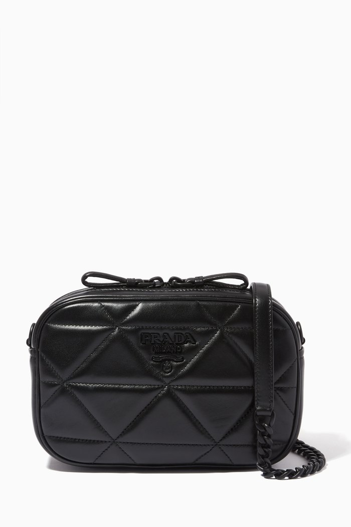 

Spectrum Shoulder Bag in Quilted Nappa, Black