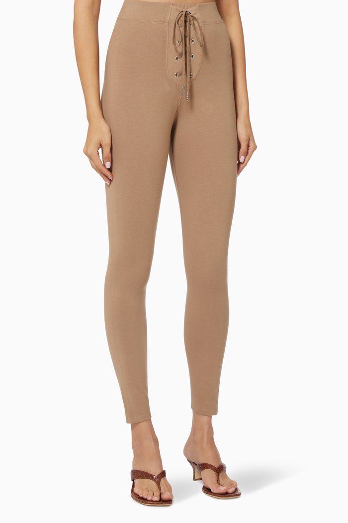 

Bombshell Leggings in Nylon, Brown