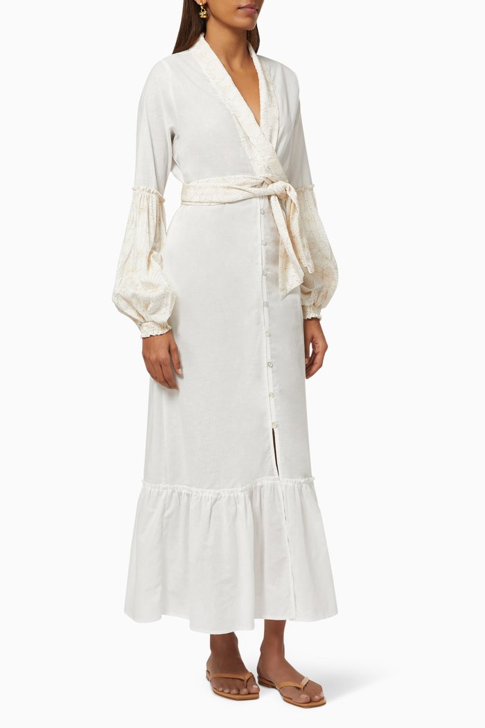 

Violeta Kimono in Cotton, White