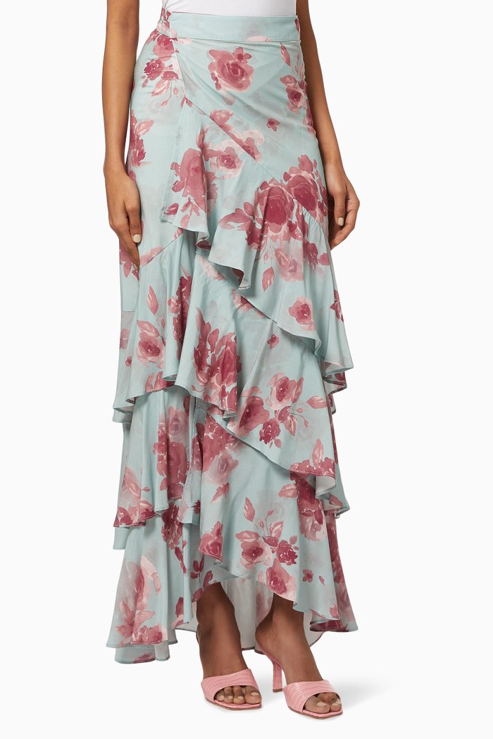 

Rocky Maxi Skirt in Viscose, Multicolour