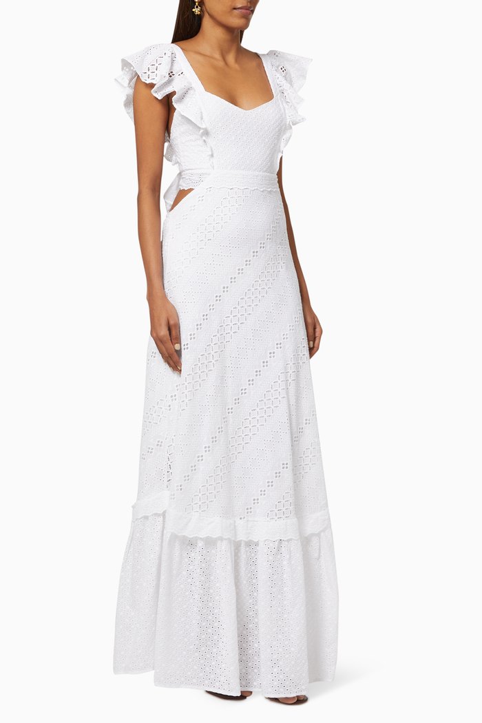 

Zafra Maxi Dress in Cotton, White