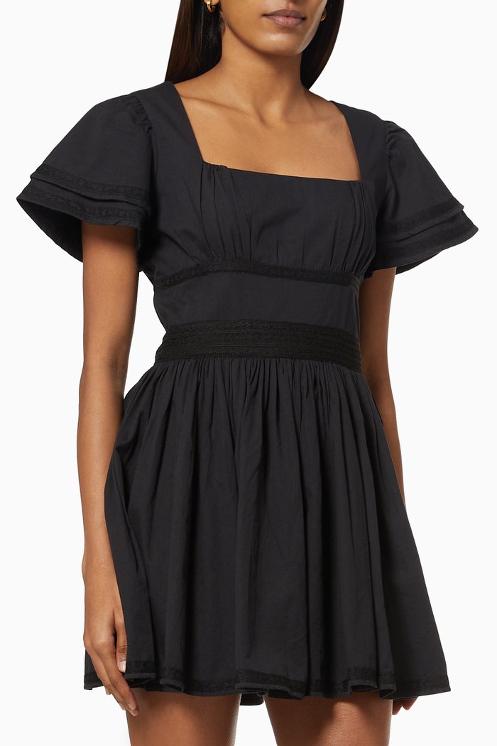 

Chiquilla Dress in Organic Cotton, Black