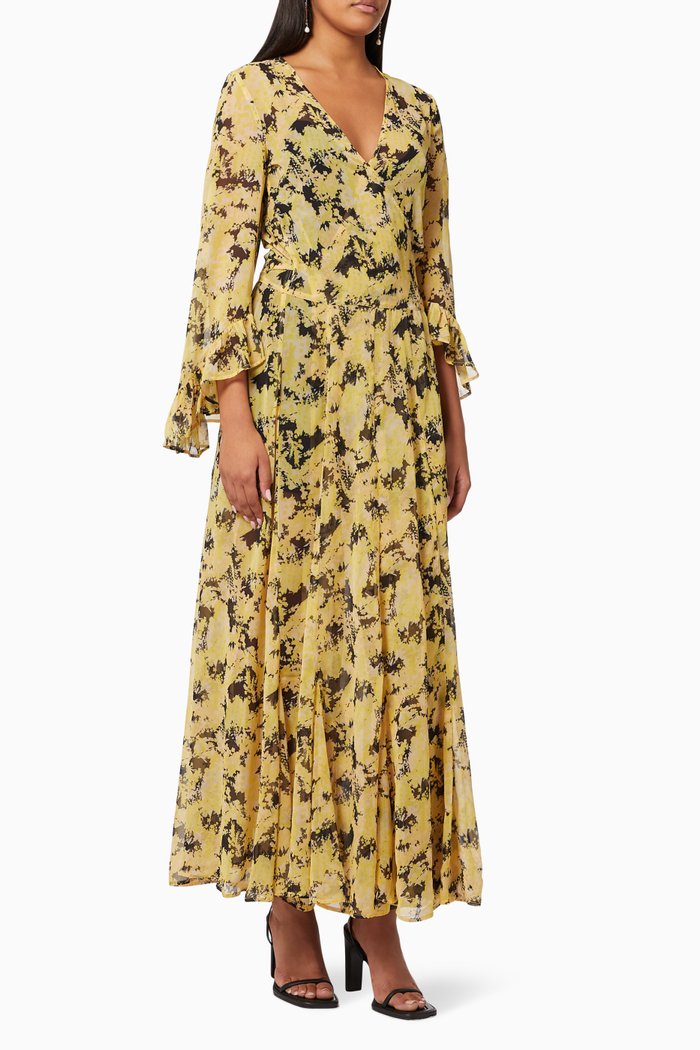 

Oswaldo Dress in Recycled Georgette, Yellow