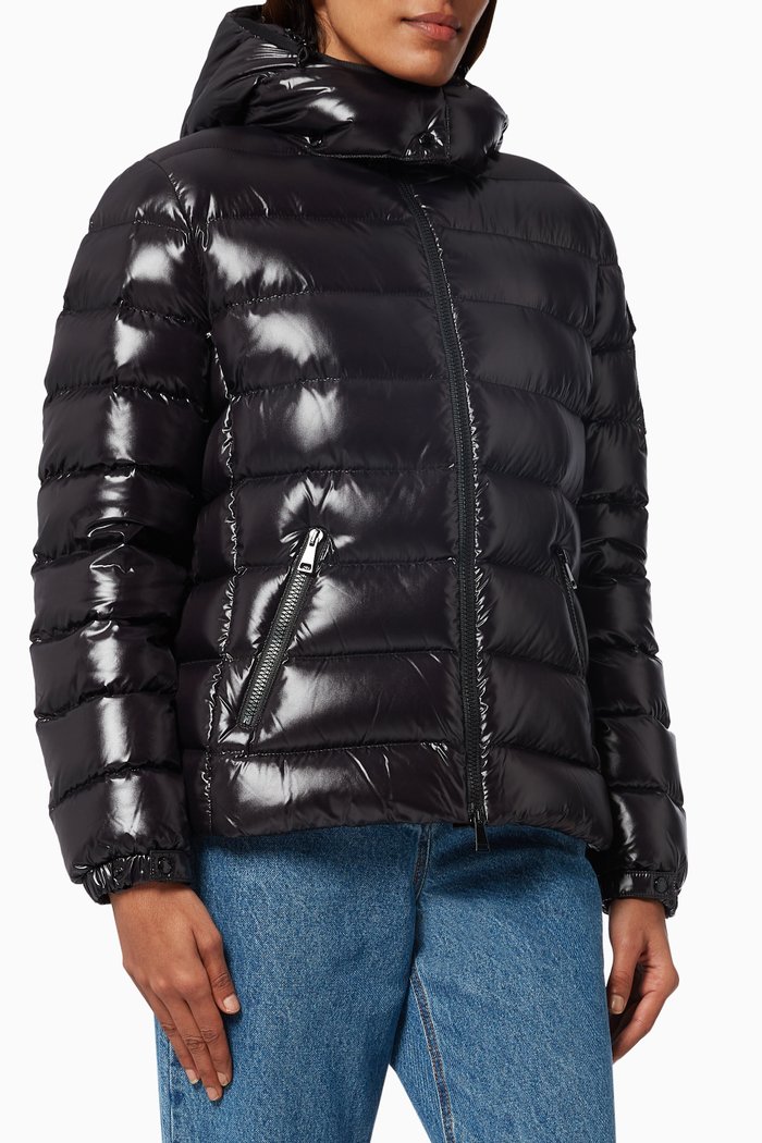 

Bady Jacket in Quilted Nylon Laqué, Black