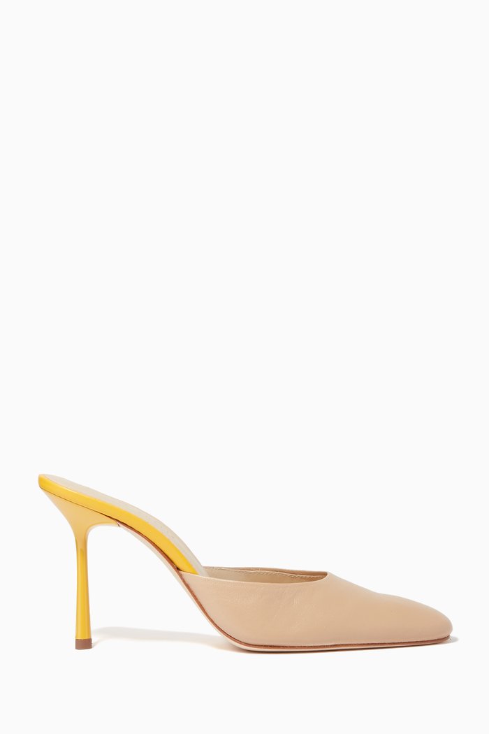 

Sculpt 90 Mules in Leather, Neutral