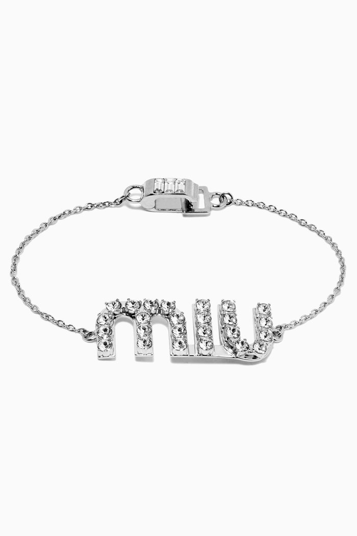 

Logo Bracelet in Metal, Silver