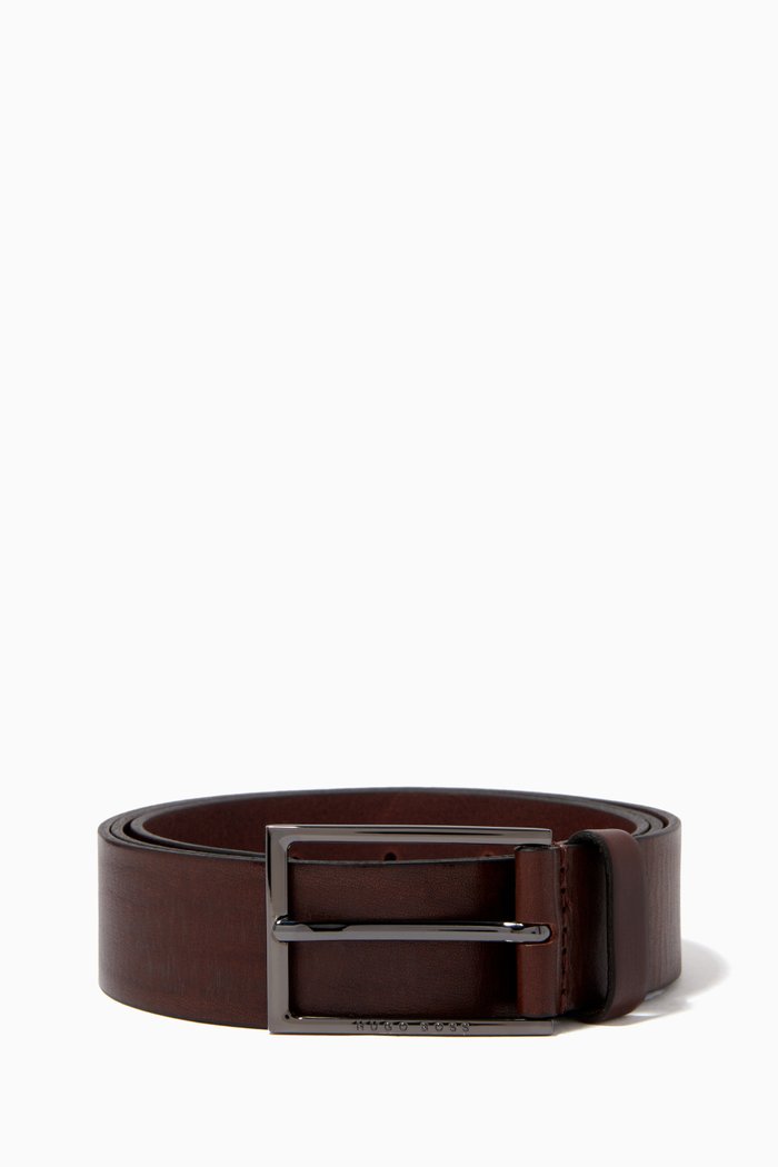

Carmello-V2 Belt in Leather, Brown