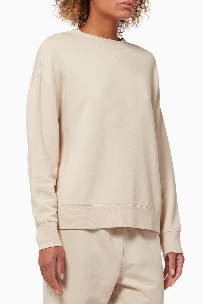 

Essential Pullover in French Terry Cotton, Neutral