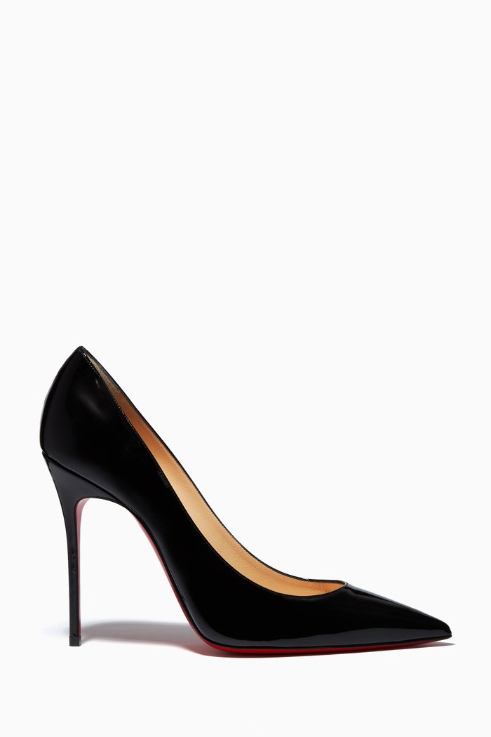 

Kate 100 Pumps in Patent Leather, Black