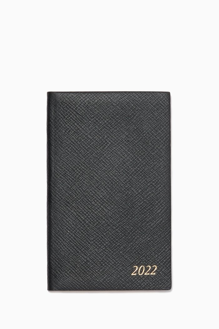 

2022 Panama Pocket Diary in Crossgrain Leather, Black