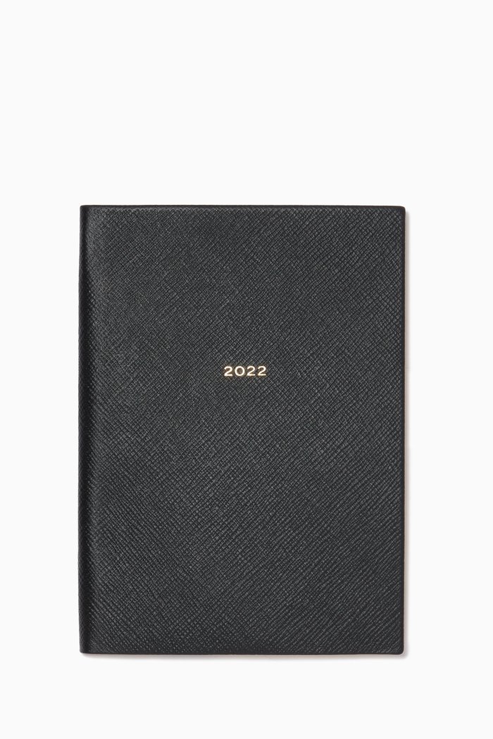 

2022 Soho Diary with Pocket in Crossgrain Lambskin, Black