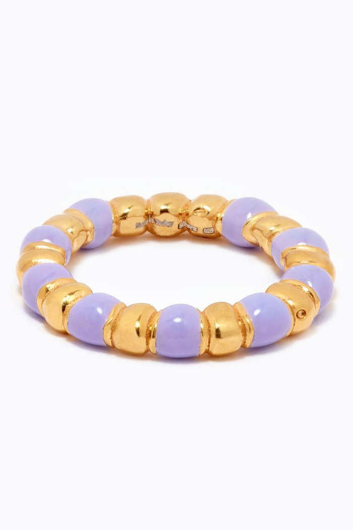 

Colors of Freedom Ring in 24k Gold Plated Sterling Silver, Purple