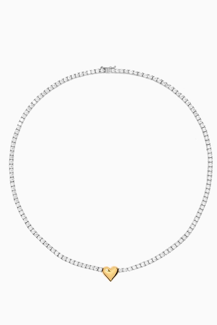 

Sweet Escape Necklace in 24k Gold Plated Sterling Silver, White