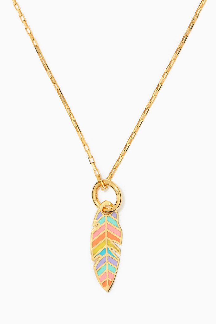 

California Dreamin Pendant in 24k Gold Plated Sterling Silver, Multicolour