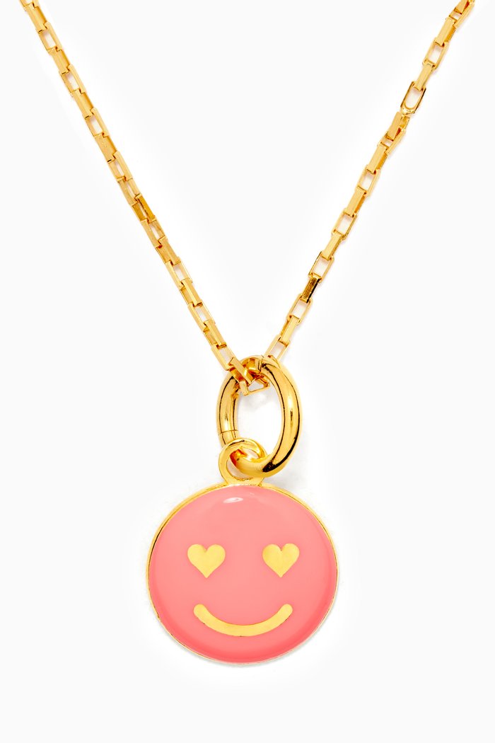 

Kiss & Tell Pendant in 24k Gold Plated Sterling Silver, Pink