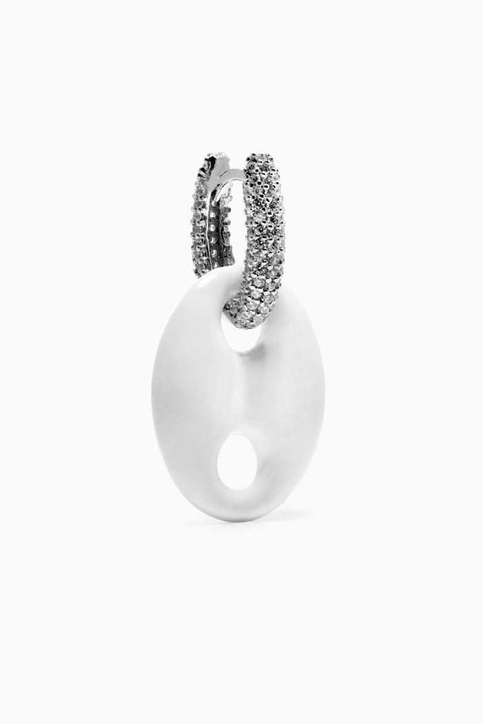 

Oops... I Did It Again Single Earring in Sterling Silver, White