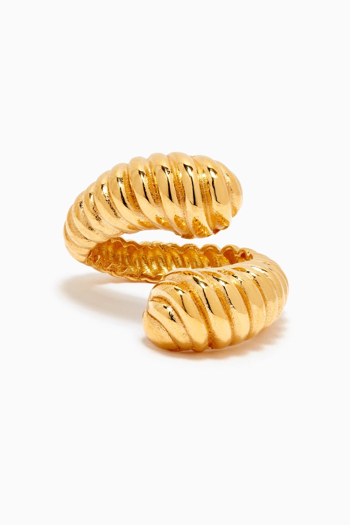 So Into You Ring in 24k Gold Plated Sterling Silver