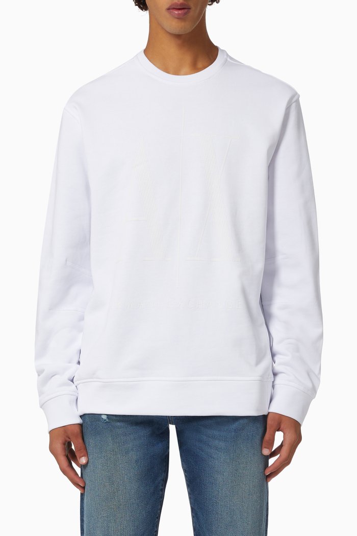 

AX Icon Project Sweatshirt in Cotton, White
