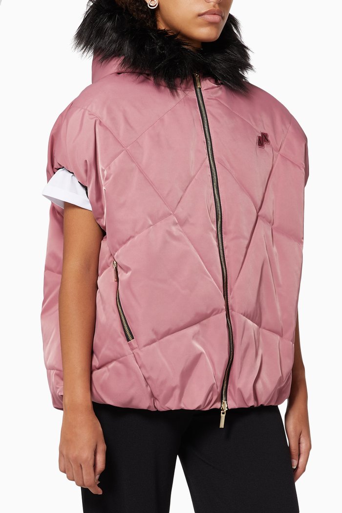 

Reversible Puffer Hoodie, Red