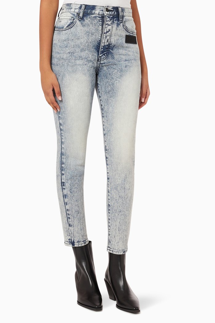 

J51 Carrot Fit Jeans in Stretch Denim, Blue