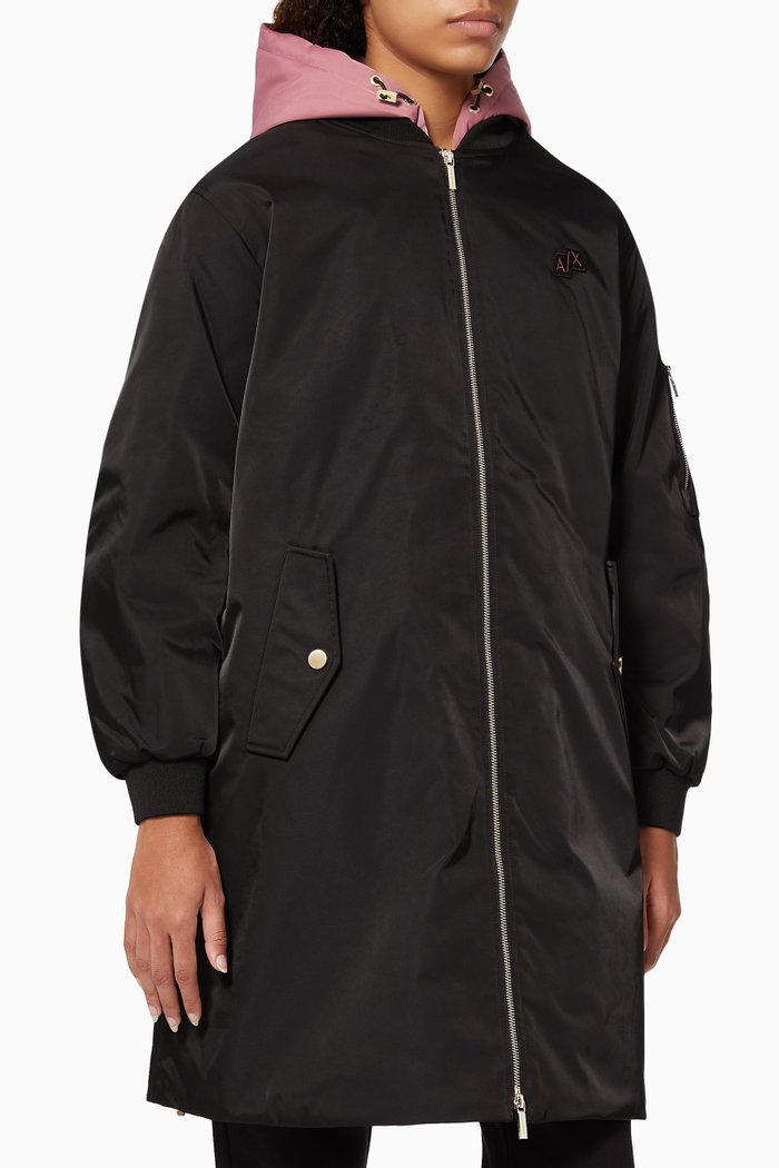 

Oversized Longline Hoodie, Black