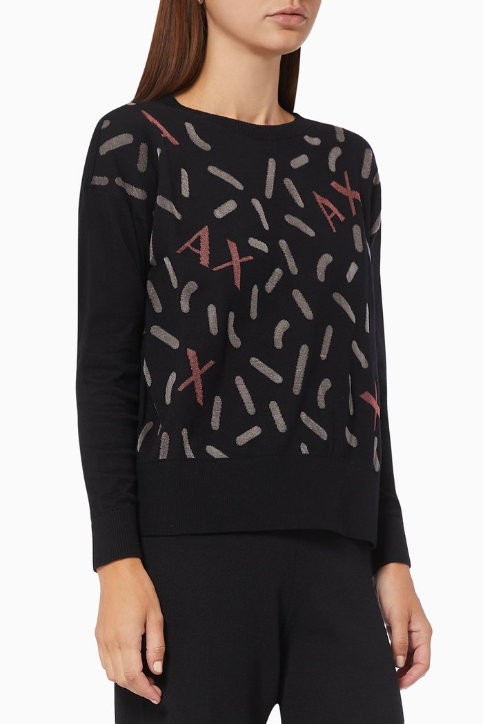

Stick Top in Cotton Knit, Black