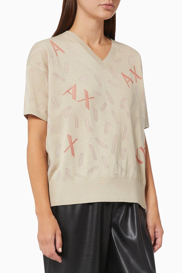 

Stick Top in Cotton Knit, Grey