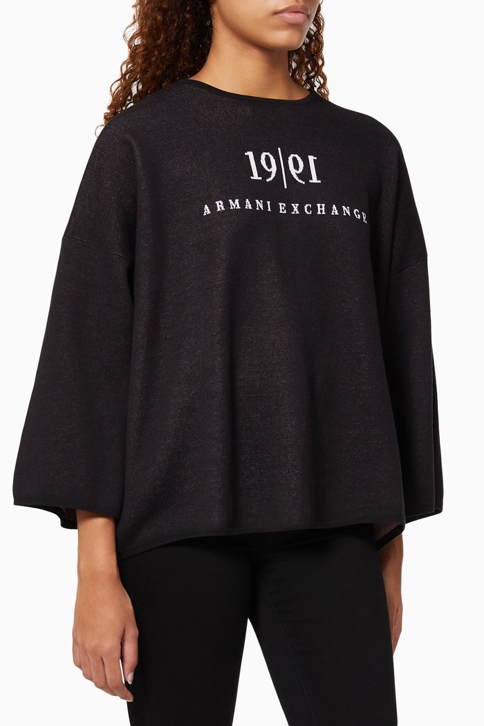 1991 Oversized Sweater, Black