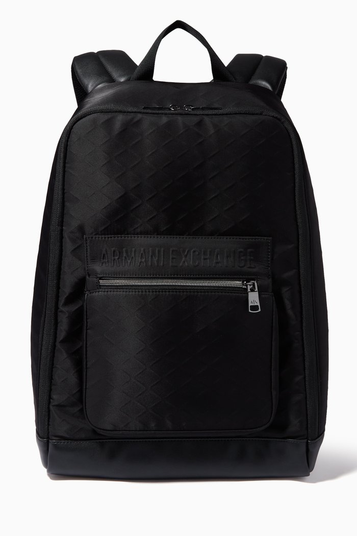 

AX Backpack in Diamond Quilted Nylon, Black